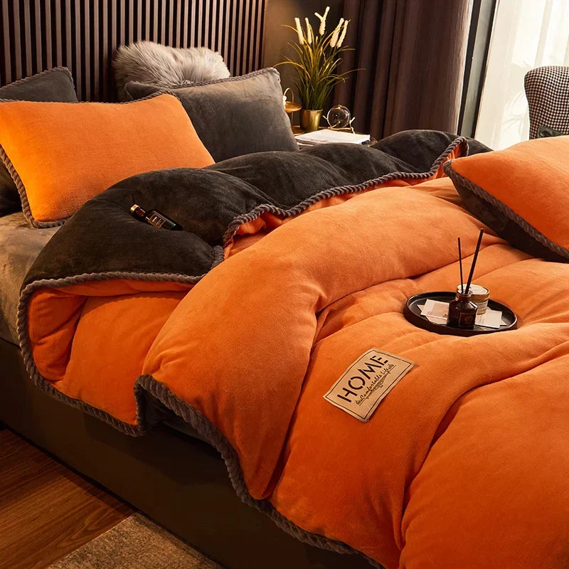PlushHaven Luxe Velvet Duvet Cover Set – Kingsize Warmth & Comfort Kalsten