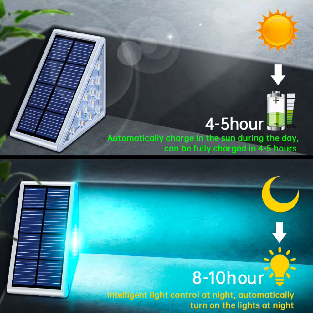 EcoBright Solar LED Stair Lights