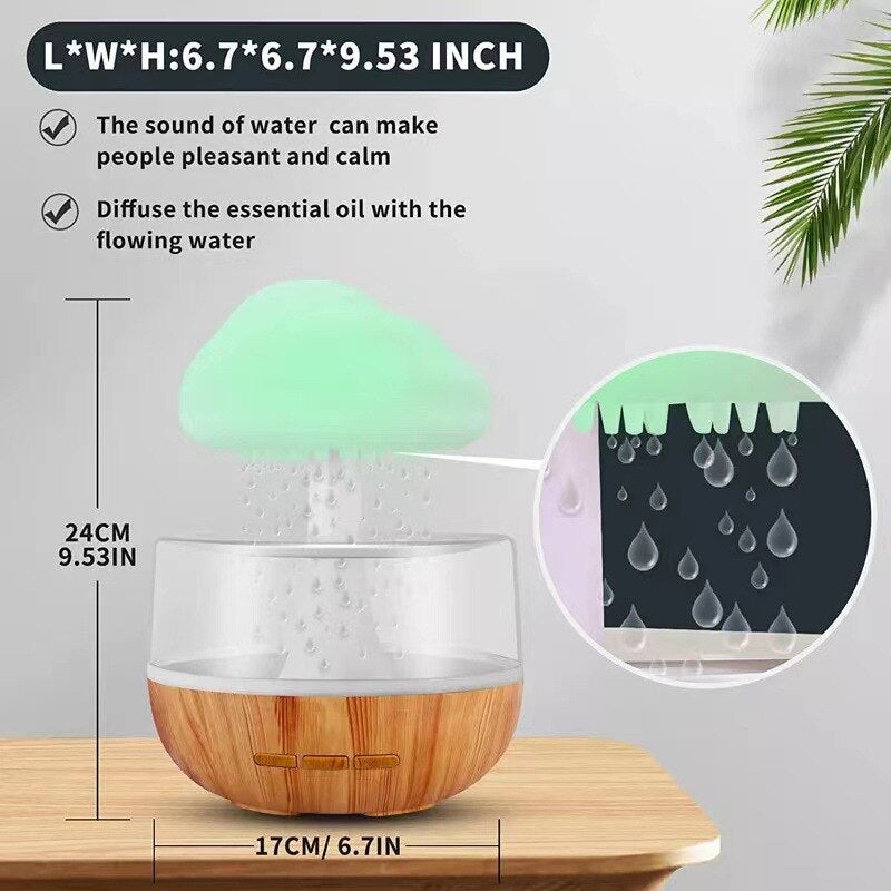 Rain Cloud Mushroom Air Humidifier Night Lamp | Kalsten