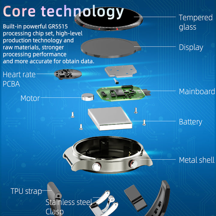 Kalsten | CFDA EKG Blood Oxygen Heart Rate Health Monitoring Smart Watch