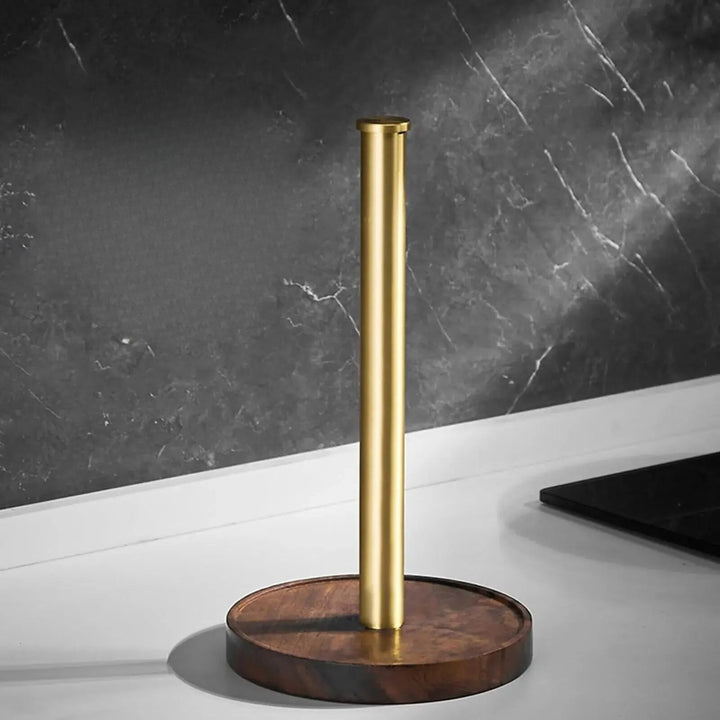 Kalsten | Marble paper towel holder – gold details for exceptional style