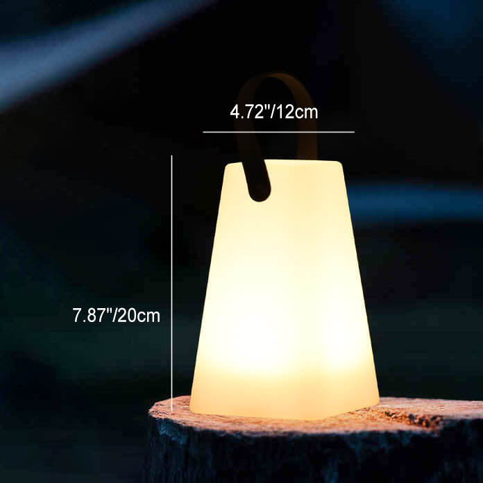 Modern Simplicity Plastic Round Square Hand LED Table Lamp For Outdoor Patio | Kalsten