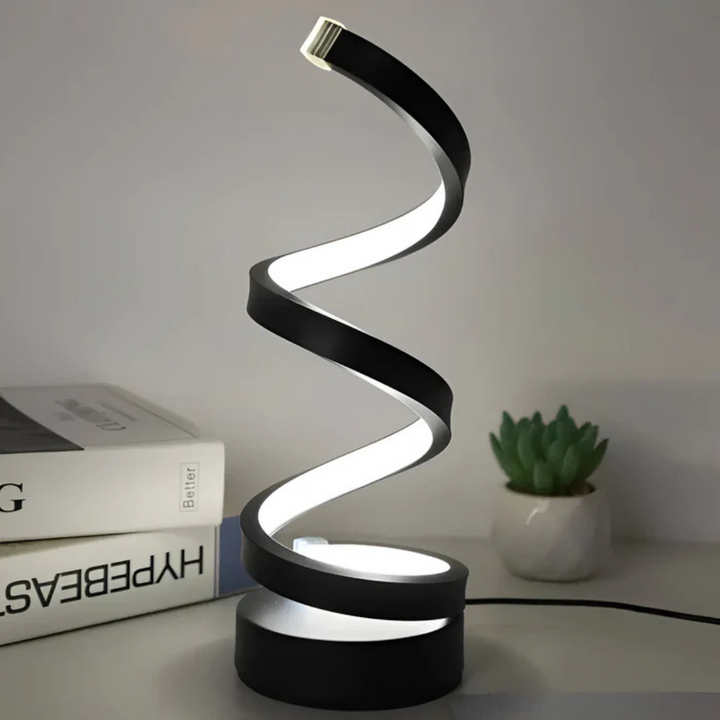 LED Table Lamp with Spiral Design | Kalsten