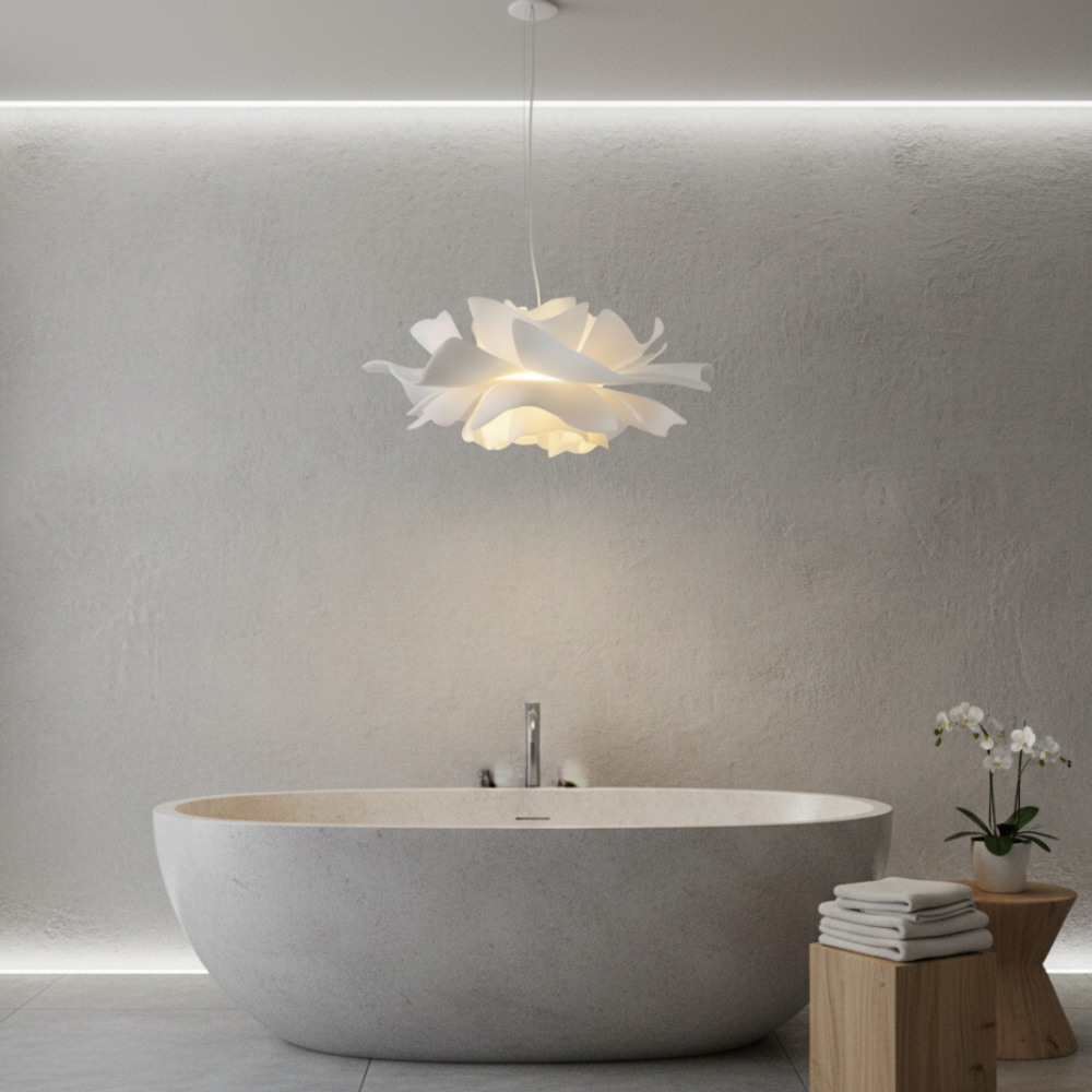 Petaline Floral Acrylic Pendant Light