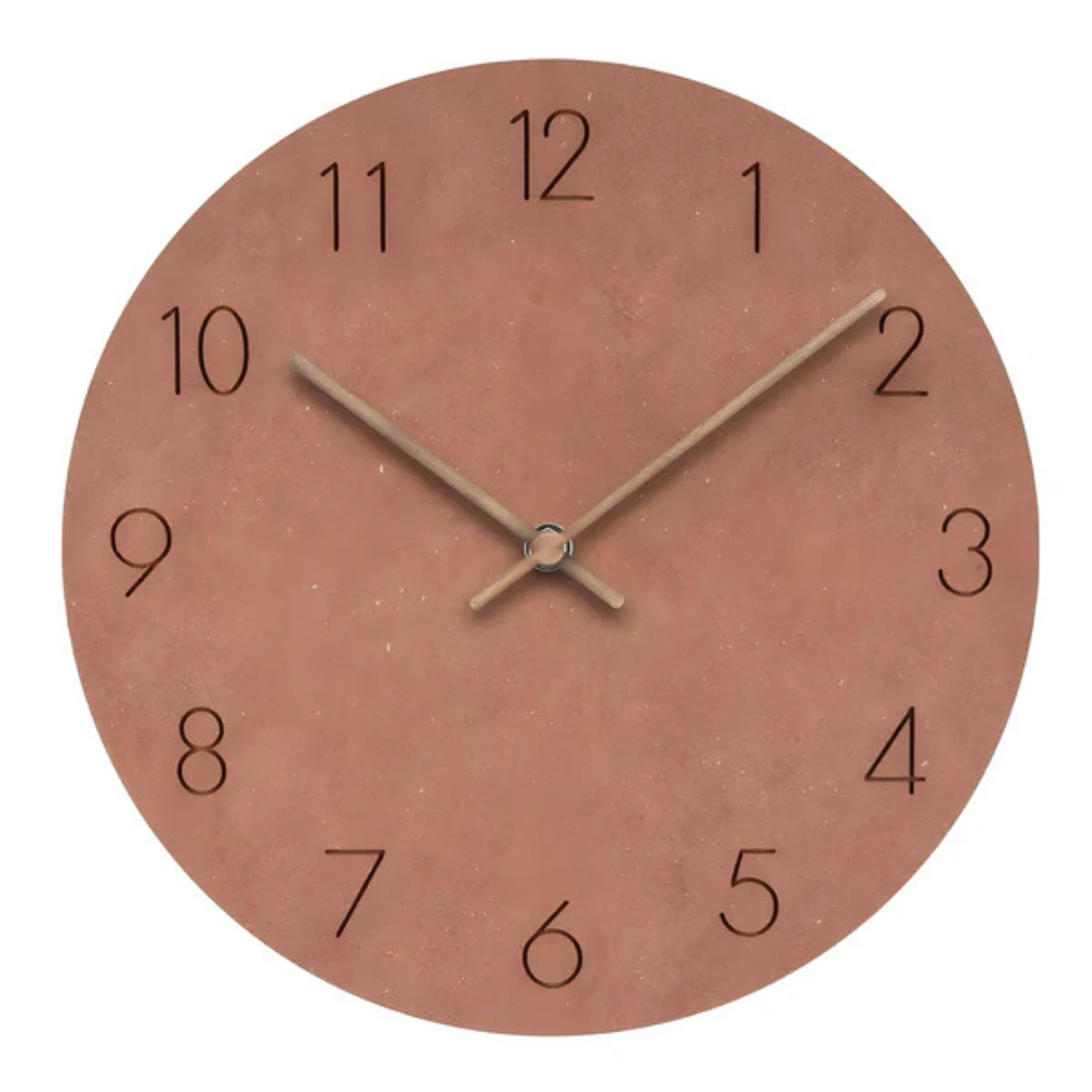 Large Wooden Wall Clock – Minimalist Design with Silent Movement | Kalsten