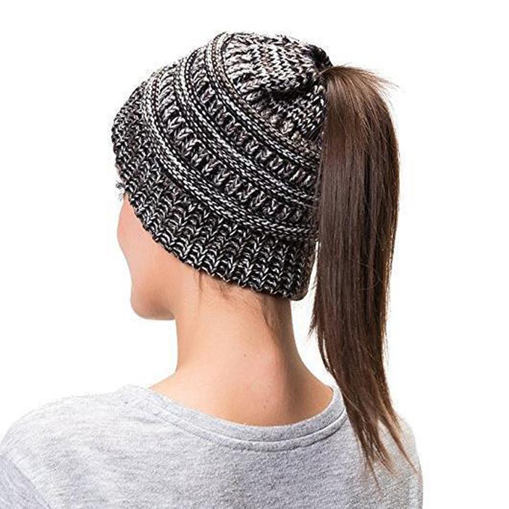 Knit Ponytail Beanie | Kalsten