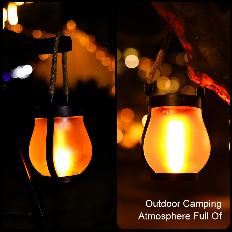 Kalsten | Solar Outdoor Hemp Rope Flame Lamp