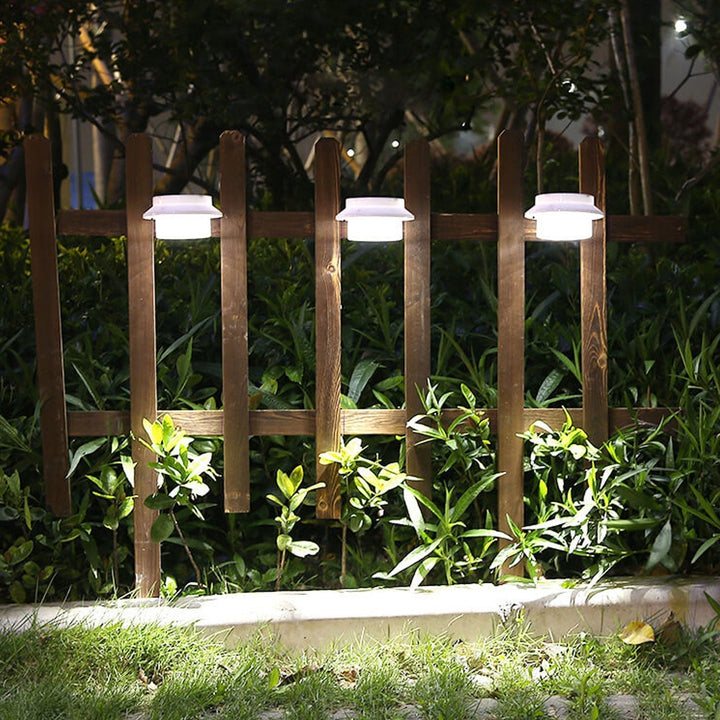 Solar Cylinder LED Outdoor Waterproof Fence Wall Sconce Lamp | Kalsten