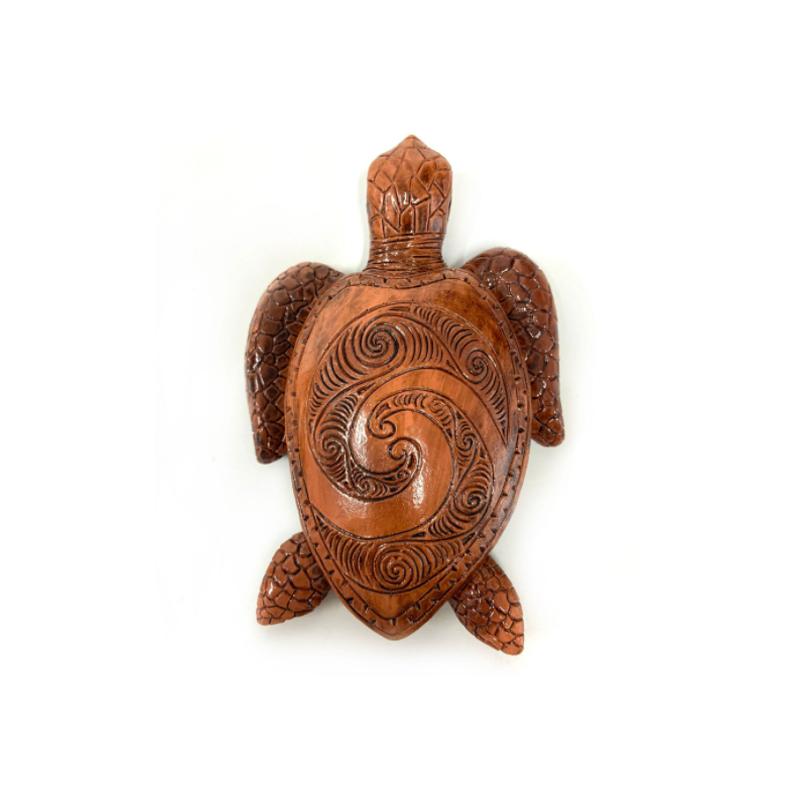 Wood sculpture Hawaii turtle | Kalsten