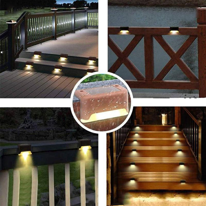 Outdoor Waterproof Stair Solar Lights (4 PCS) | Kalsten