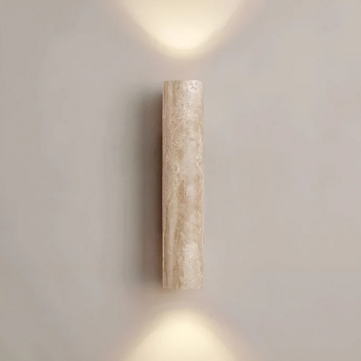 Kalsten | Designer LED Wall Lamp with Marble Finish in Wabi Sabi Style