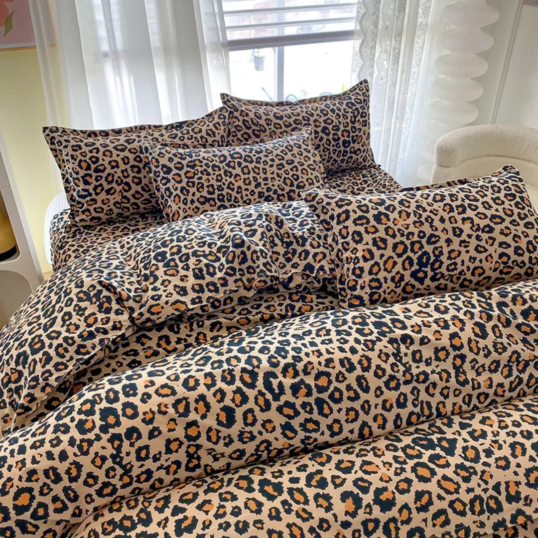 Kalsten | Luxury Duvet Cover with Leopard Print