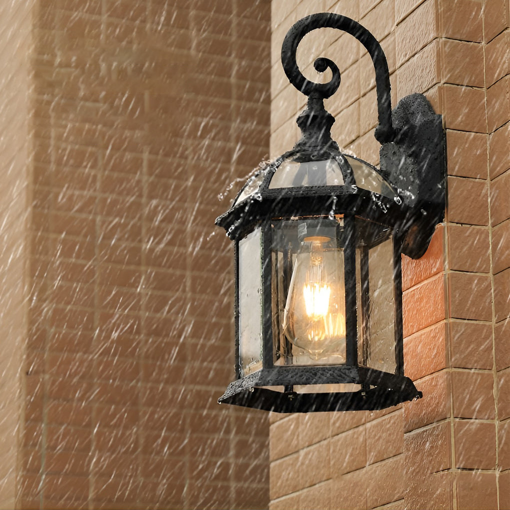Double-layer Waterproof Glass E27 Vintage Wall Sconce Lighting Wall Lamp | Kalsten