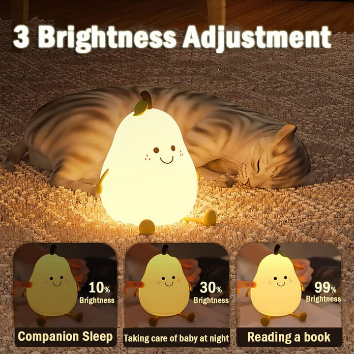 Chic PearGlow Night Light with USB Charger and Warm White Light Kalsten