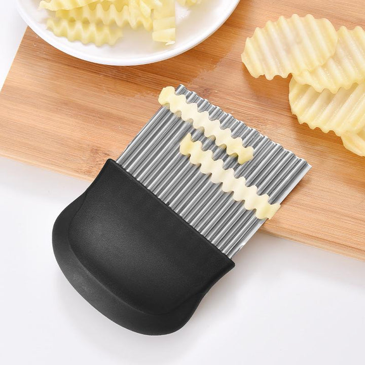 Wavy Blade French Fry Cutter in Stainless Steel | Kalsten