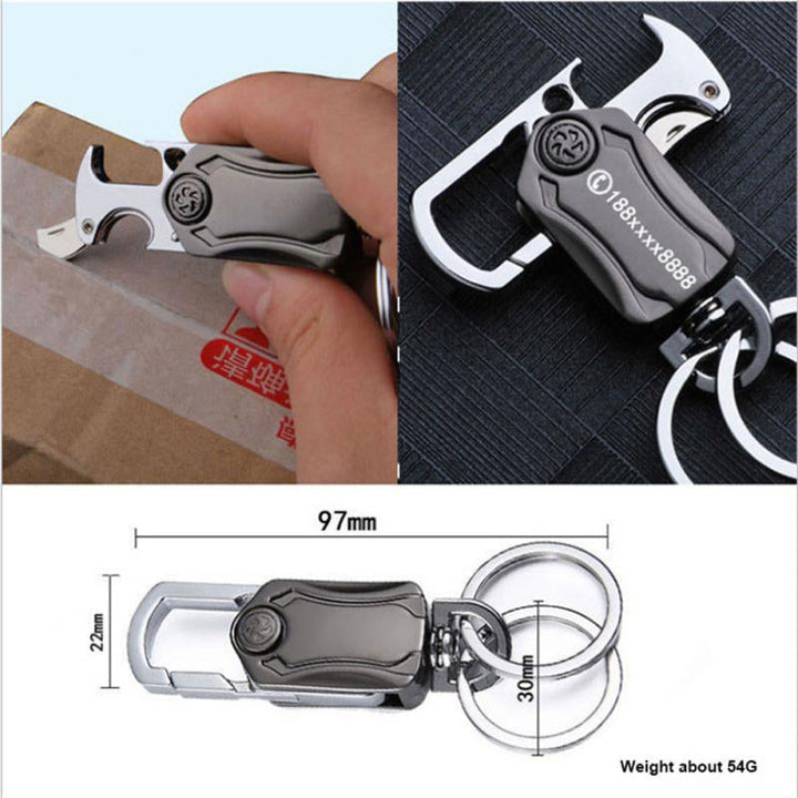 Multifunctional 360 Rotating Car Keychain | Kalsten