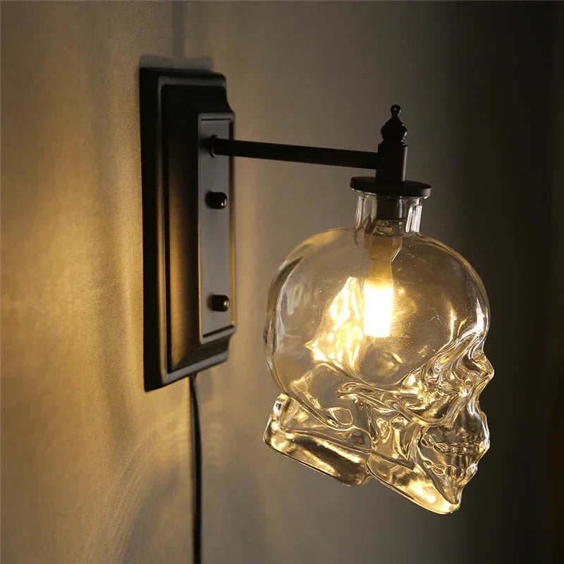 Gothic Skull Bottle Retro Wall Lamp | Kalsten