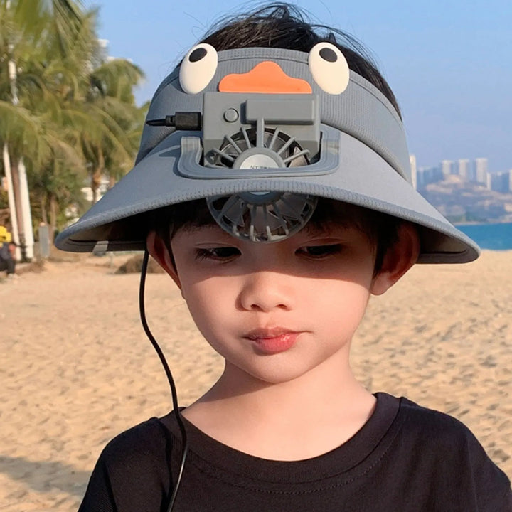 Kids Sun Visor Hat with Cooling Fan Hat | Kalsten