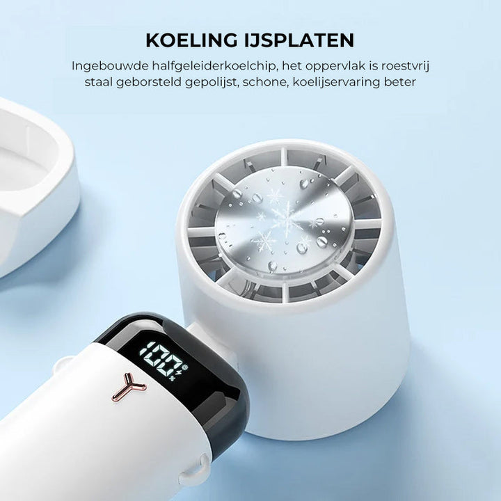 Portable electric cooling fan for cold compress | Kalsten