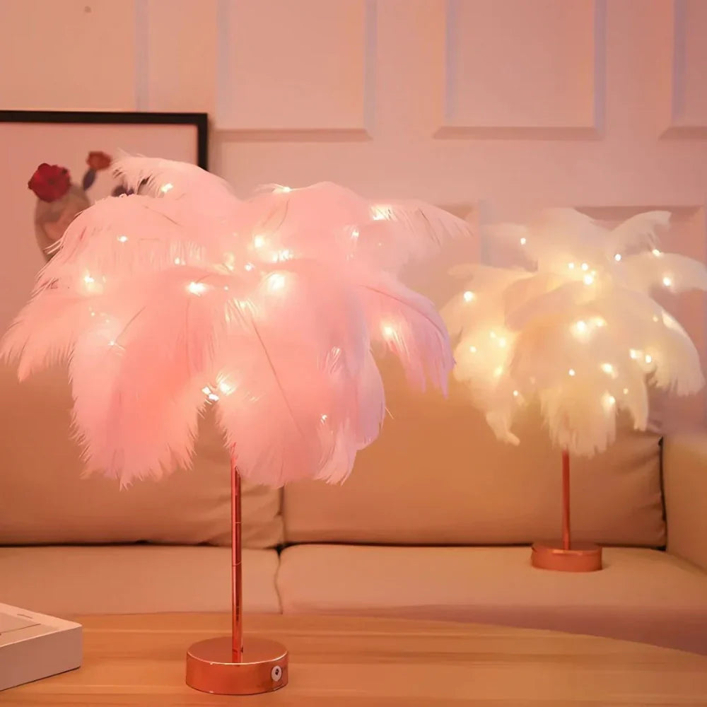 Atmospheric Feather Palm Tree Lamp - LumaPalm | Kalsten