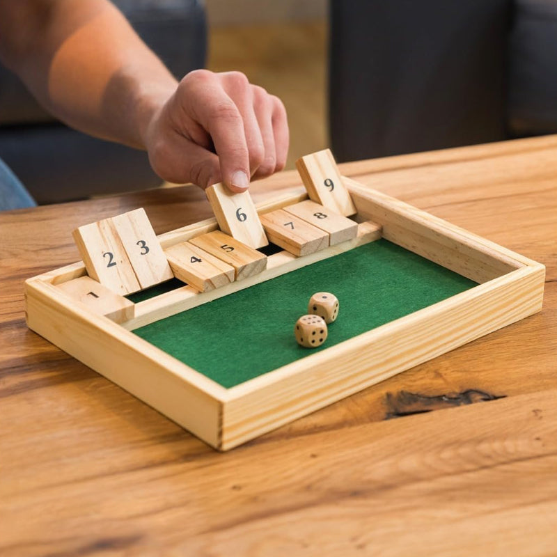 Shut The Box Game - Fun Table Math Game for Adults and Kids | Kalsten