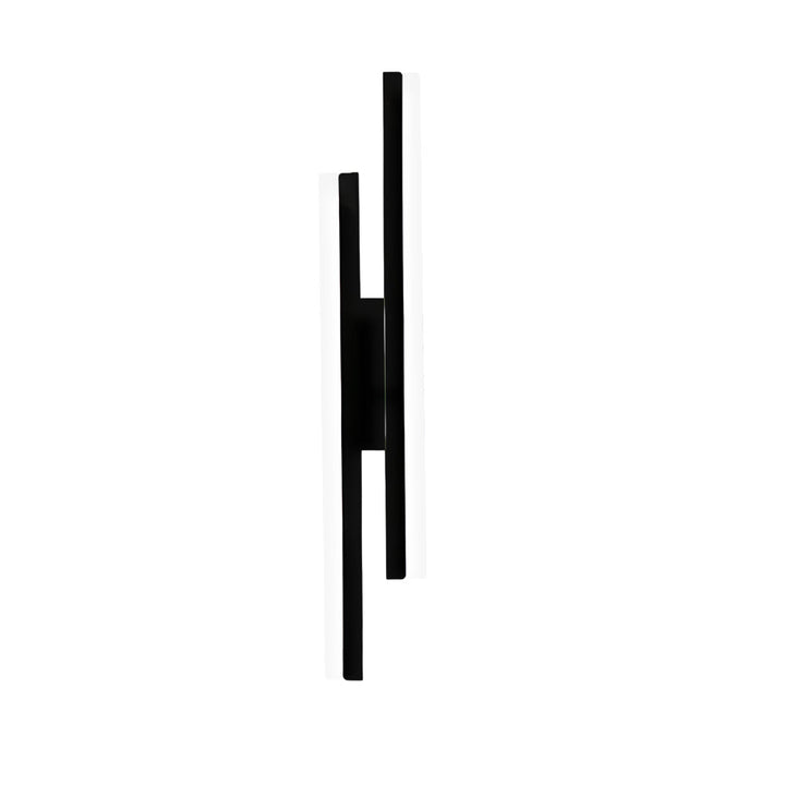 Modern 2-Light Linear LED Wall Lamp with 3-Step Dimming - Black/Gold Wall Sconce | Kalsten