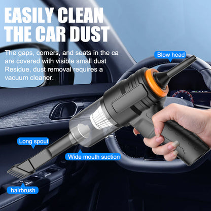 BowLift | Portable wireless handheld vacuum cleaner, cyclone suction cordless vacuum cleaner, rechargeable vacuum cleaner with strong suction power suitable for cars/offices/homes