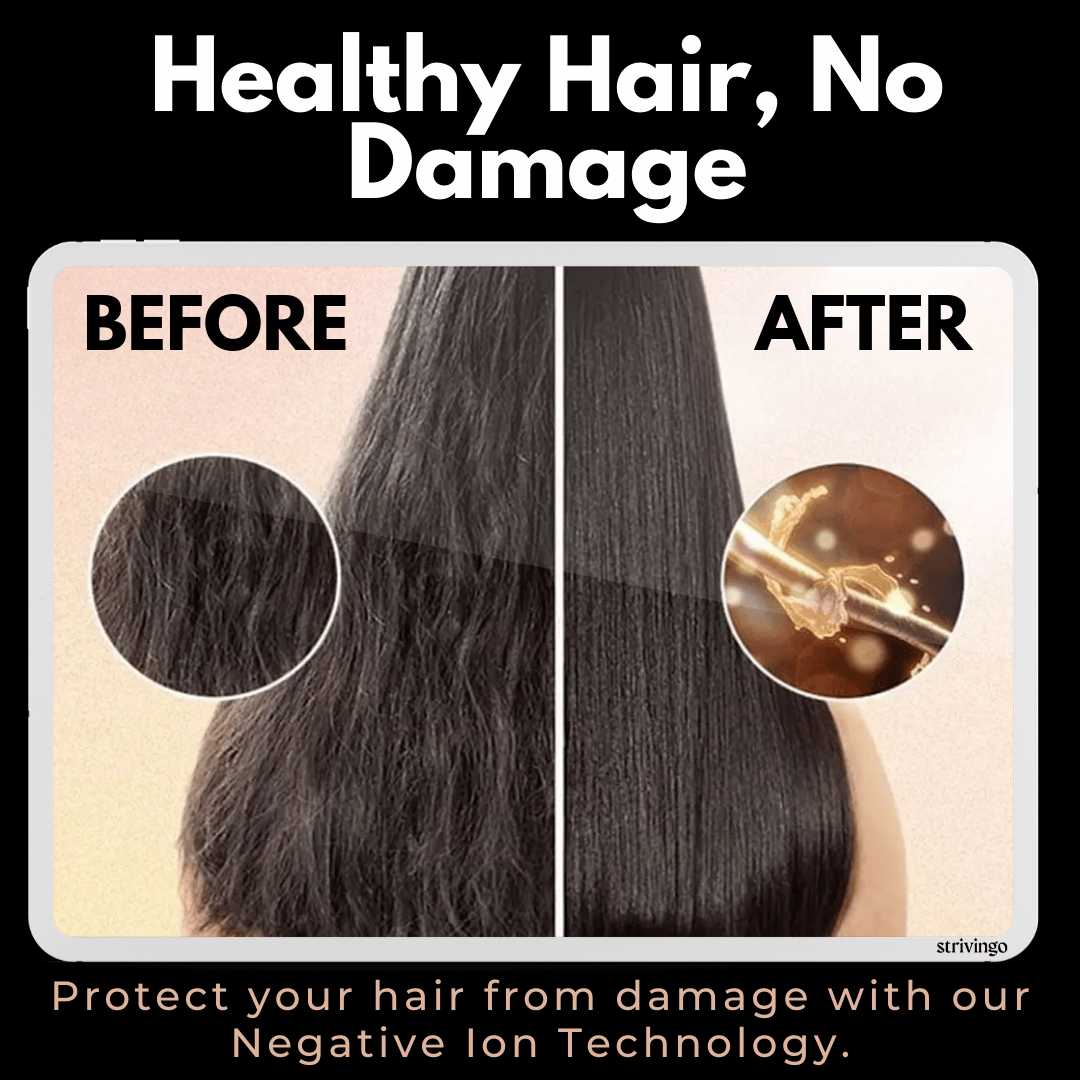 Skanto | 3-in-1 Rotating Hair Dryer and Styler with Adjustable Temperature for Effortless Curls and Waves