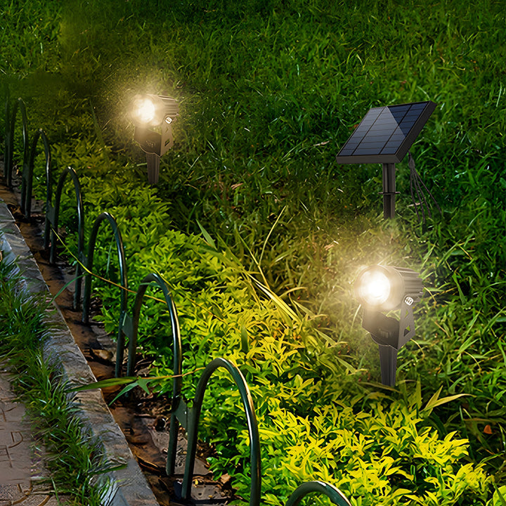 4-In-1 Adjustable Solar Outdoor Spotlight, 100-200 Lumens | Kalsten