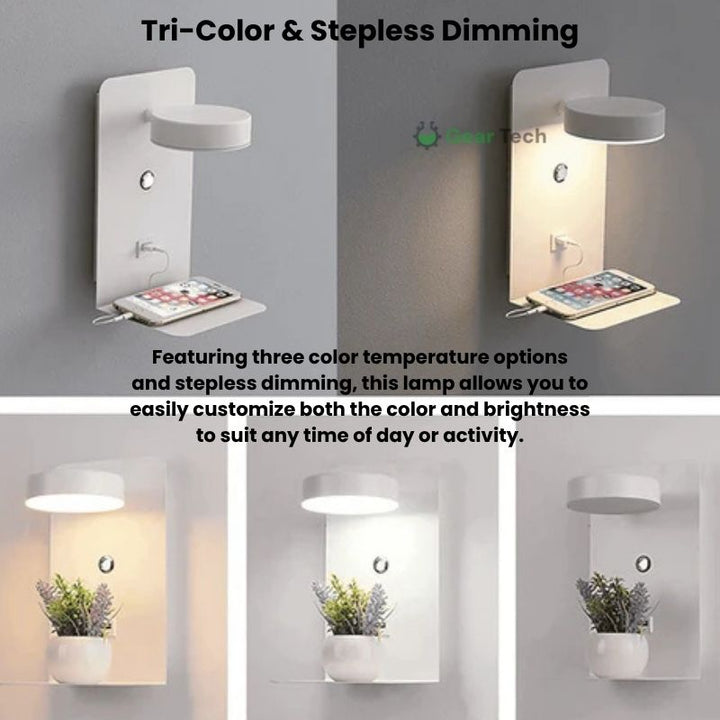 LED Wall Lamp with Shelf
