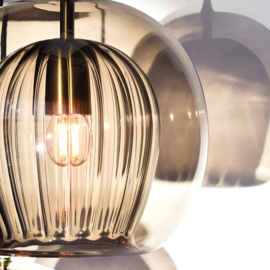 Pendant Light Glass Globe 9.8 in E27 Adjustable Dining Room Kitchen Island Hanging Ceiling Lamp Vintage Modern | Kalsten