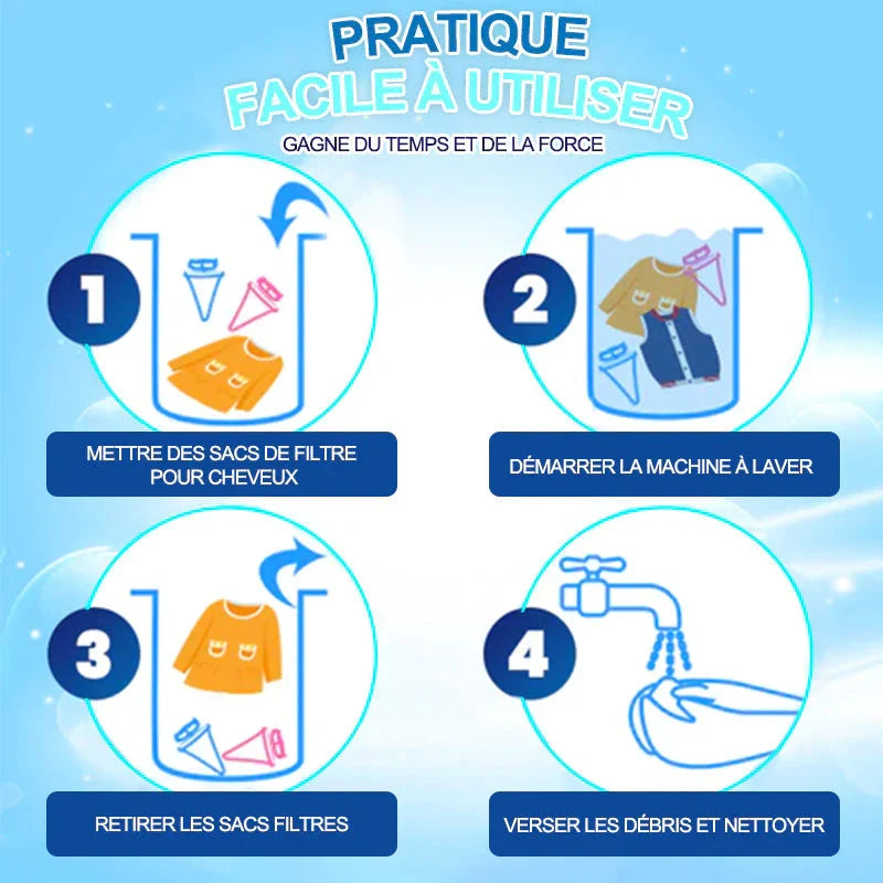 Hair filter mesh bags for washing machine | Kalsten