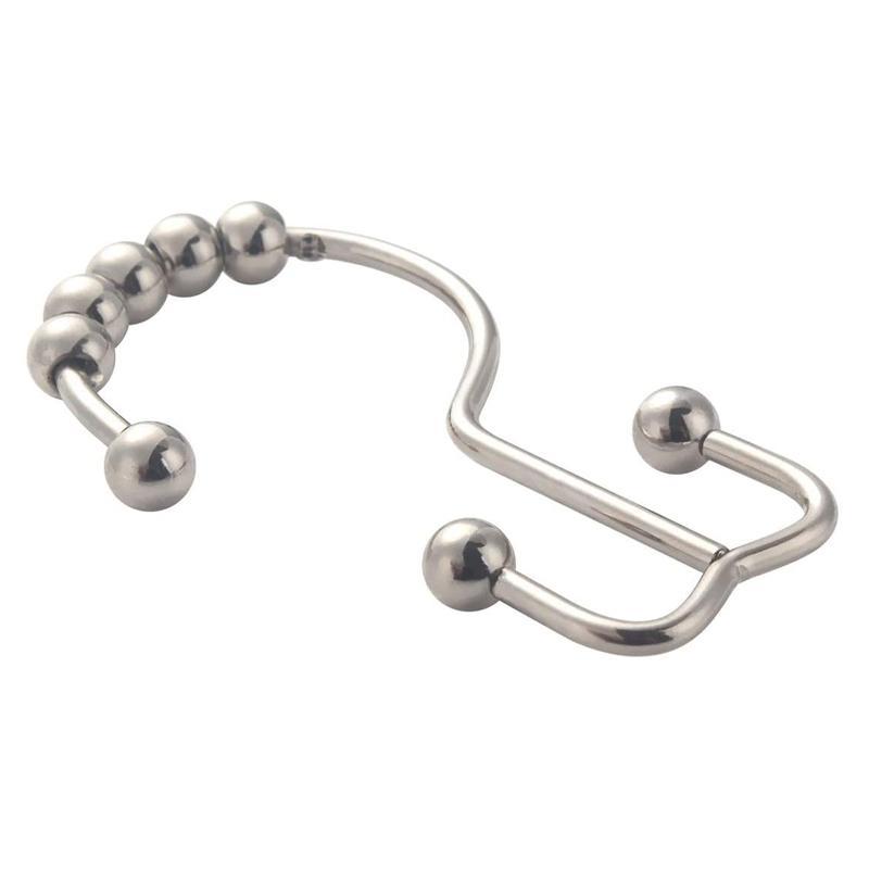 Stainless Steel Shower Curtain Hooks (12 pieces) | Kalsten