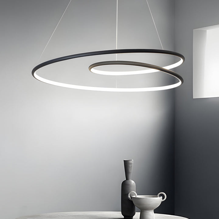Modern LED Dimmable Pendant Light - Height Adjustable Ceiling Light for Dining Room & Living Room | Kalsten