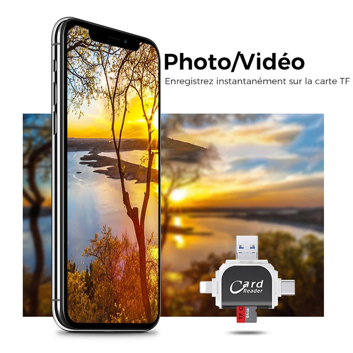 Universal 4-in-1 Sd Tf Card Reader | Kalsten