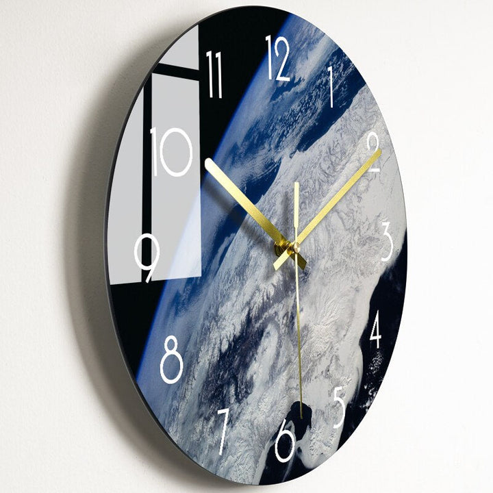 Elegant Wall Clock made of Glass Kalsten