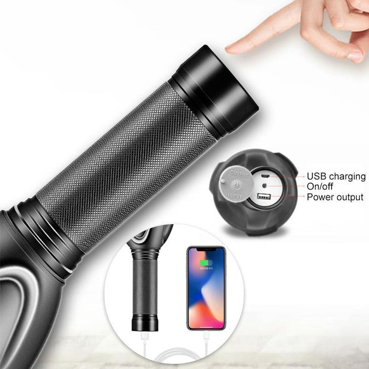 High-Lumen Waterproof LED Flashlight
