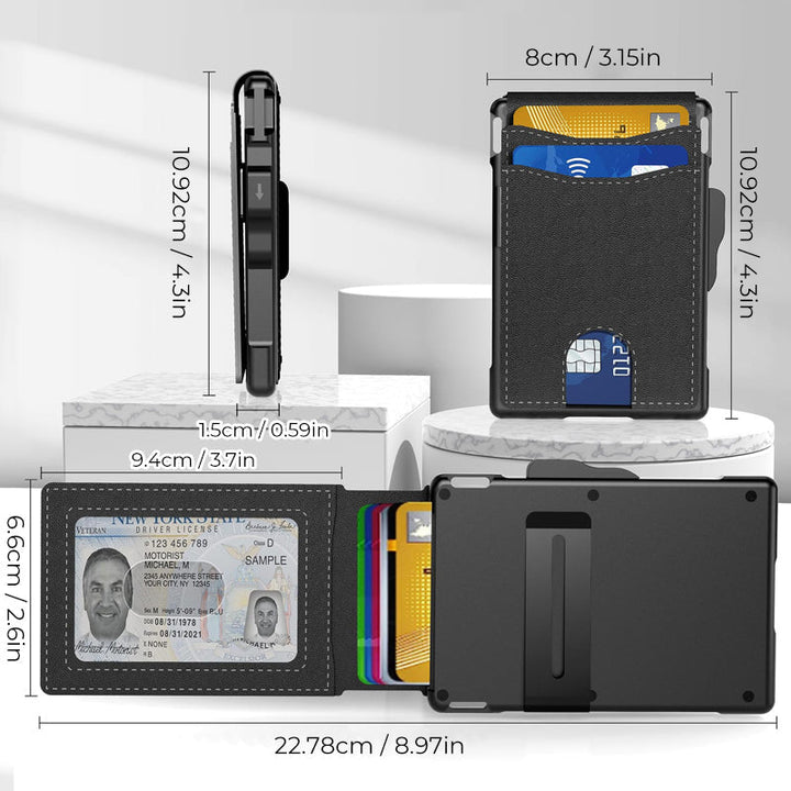 Kalsten | Men's Business Style PU Leather Card Slots for AirTag