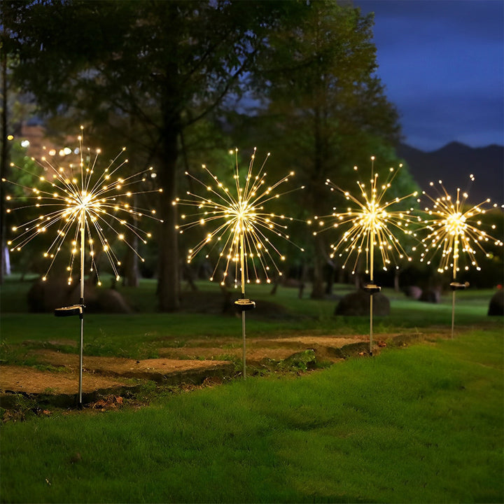 2PCS Waterproof 8 Lighting Modes 200 Lights LED Solar Starburst Lights | Kalsten