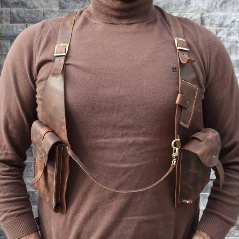Kalsten | Medieval Steampunk Retro Shoulder Bag with Shoulder Strap