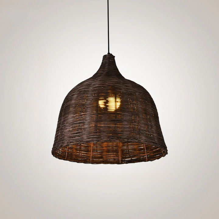 NatureGlow Pendant Lamp - Woven Reed and Bamboo Lighting | Kalsten