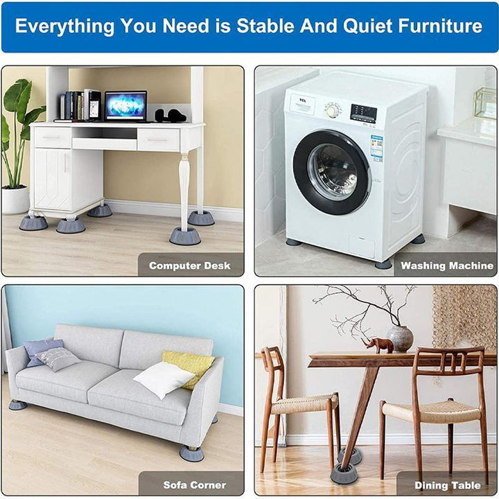 Anti-vibration washing machine support (4 pieces) | Kalsten