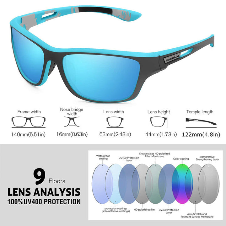 Kalsten | Outdoor Sport Sunglasses with Anti-Glare Polarized Lens