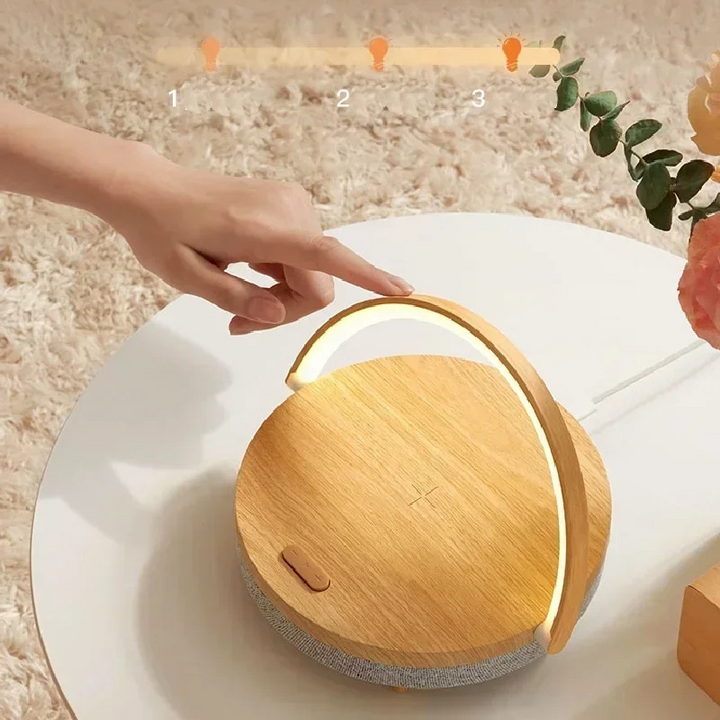 Table Lamp with Wireless Charger and Bluetooth Speaker | Kalsten
