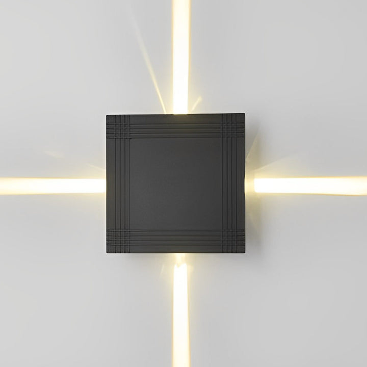 Round Square LED 12W Cross Star Lights Waterproof Modern Wall Lamp | Kalsten