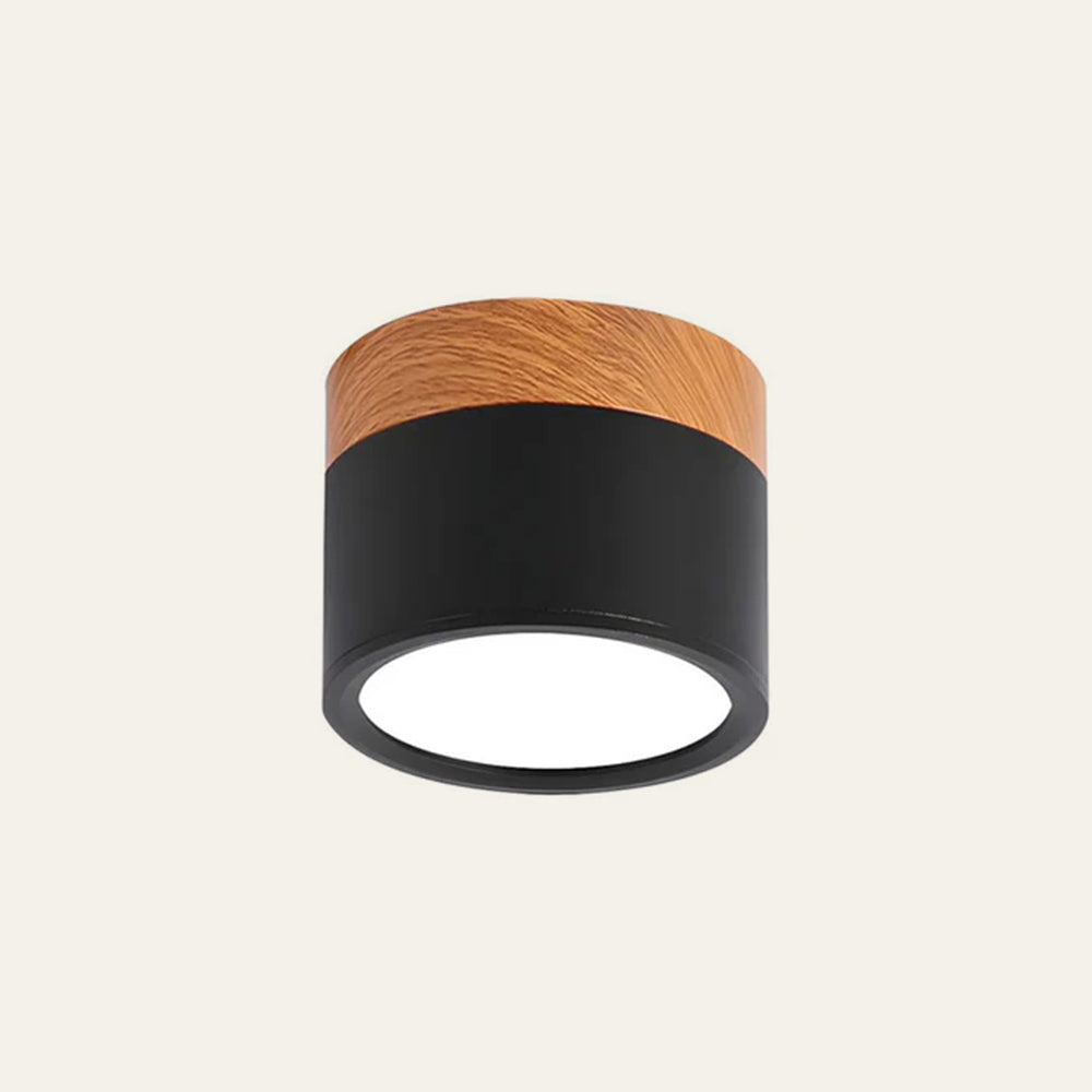 Pink Wood Flush Mount Ceiling Lamp Kalsten