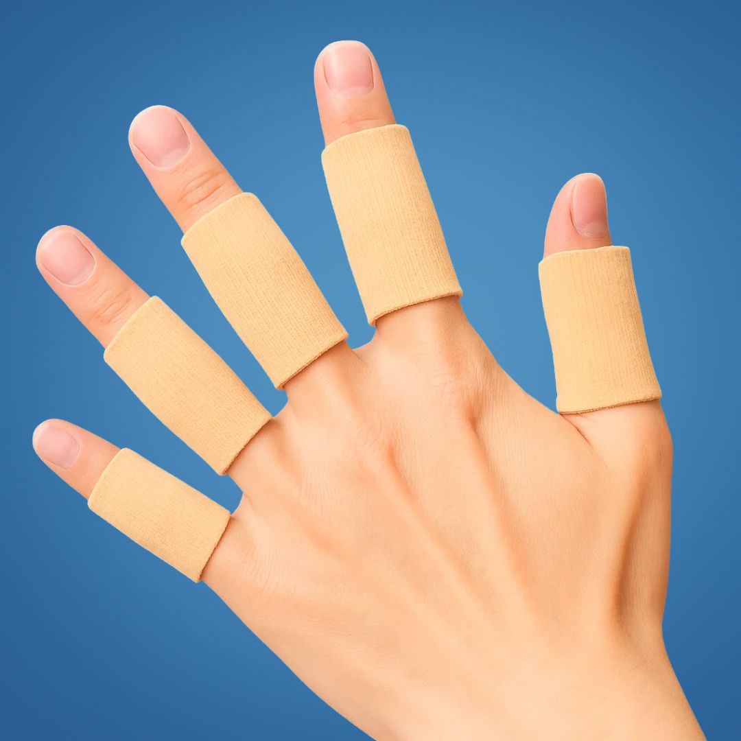 FlexiGuard | Finger Protection Sleeves – Injury Prevention – Breathable Snug Fit - Keeps wounds and bandages in place – Sports and Daily Comfort Kalsten
