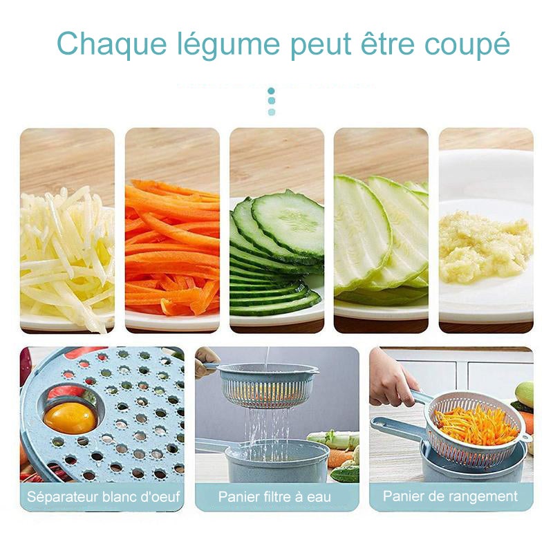 9 Pieces-Multifunctional Vegetable Slicer | Kalsten
