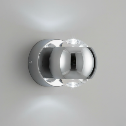 Diabolo Hourglass Dual-Beam Wall Sconce