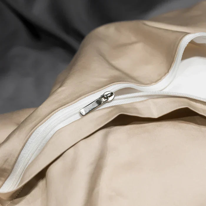 Satin Cotton Embroidered Bedding Set - Luxora | Kalsten